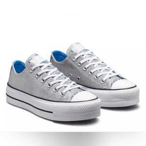Converse Chuck Taylor All Star glitter platform sneakers